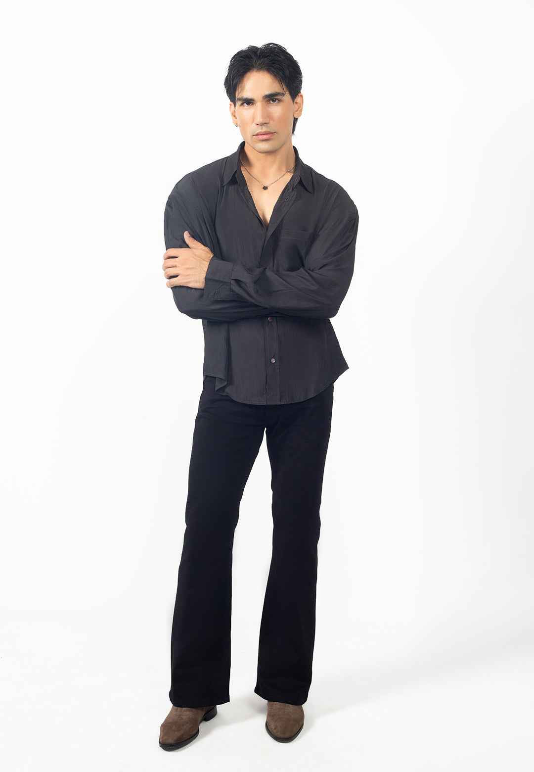 Cruze Fit - Full Sleeves Crop Shirt