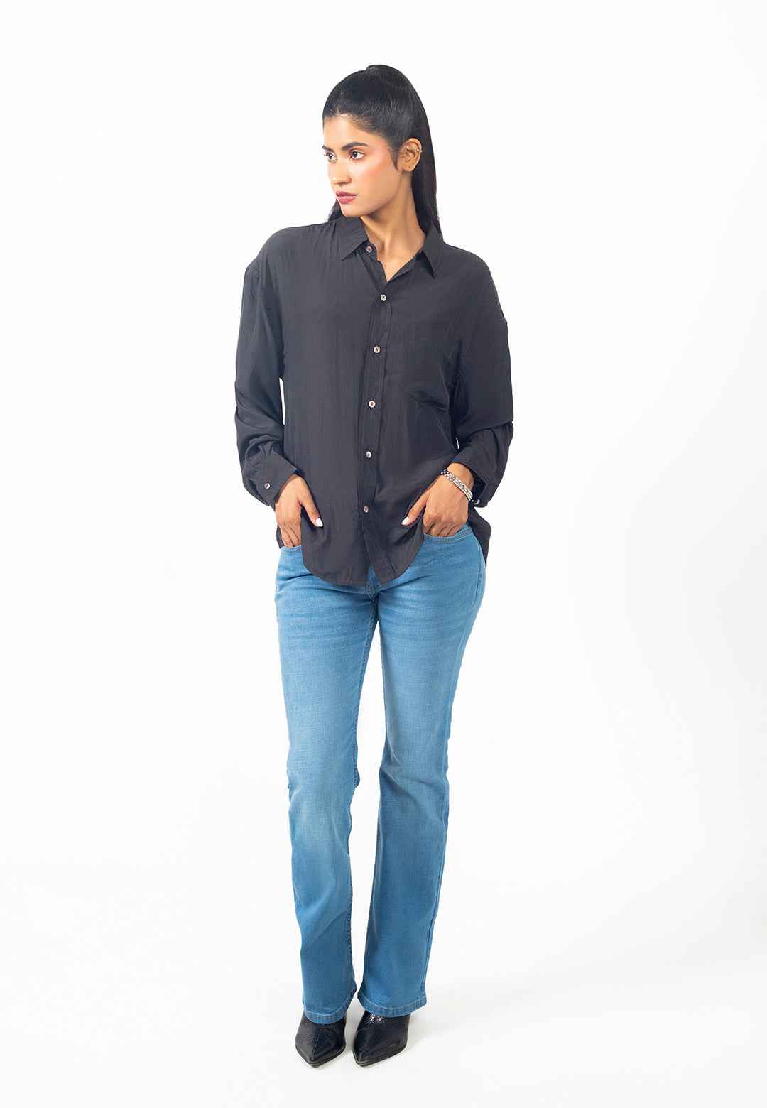 Cruze Fit - Full Sleeves Crop Shirt
