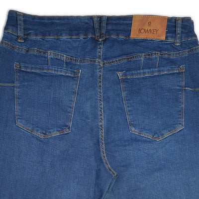 High Rise Flare Jeans with Porkchop Pockets