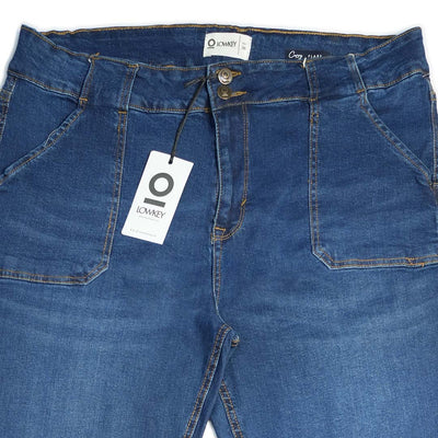 High Rise Flare Jeans with Porkchop Pockets