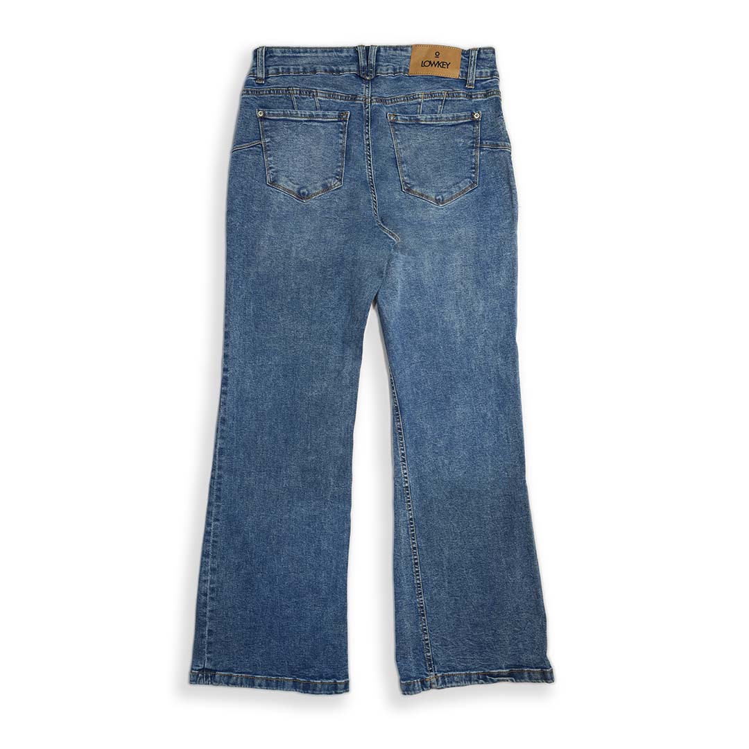 Women's High Rise Flare Jeans with Porkchop Pockets
