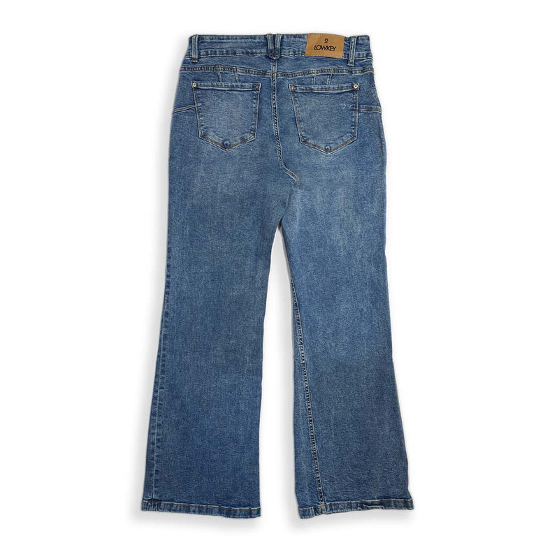 Women's High Rise Flare Jeans with Porkchop Pockets