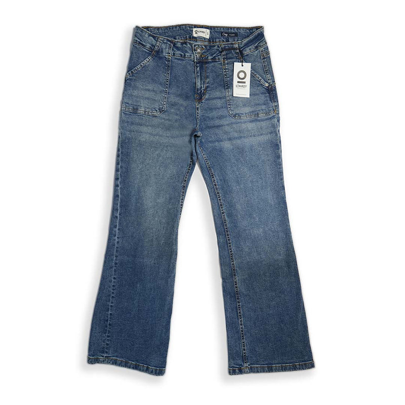 Women's High Rise Flare Jeans with Porkchop Pockets