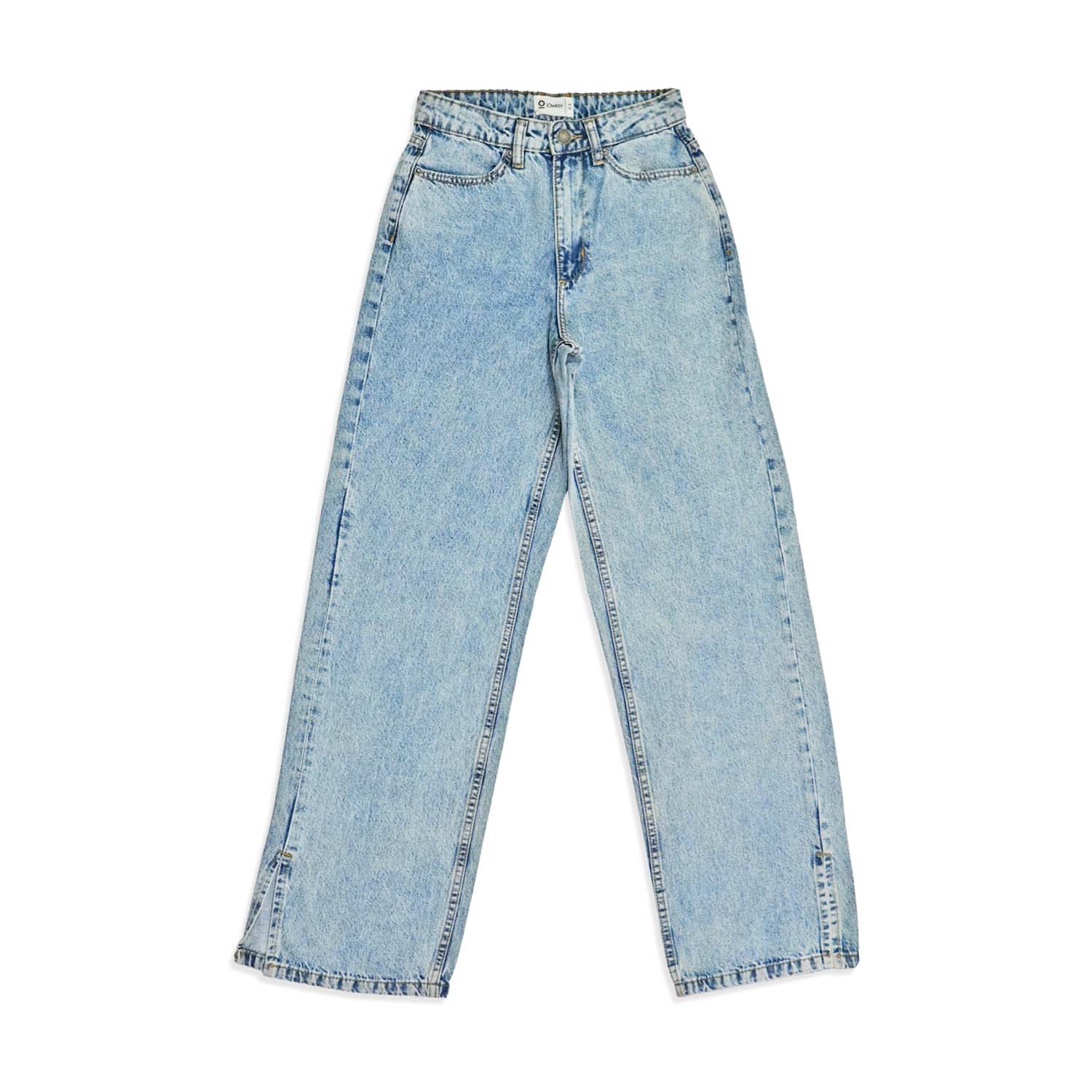 Y2K Statement Baggy Jeans (Light Wash)