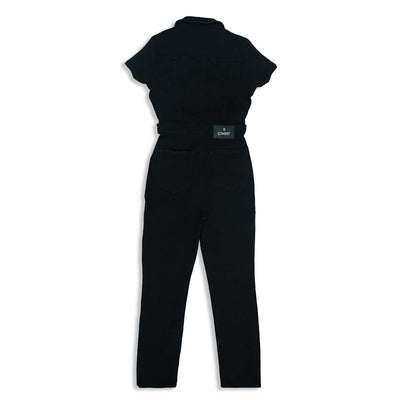 Black Denim Jumpsuit