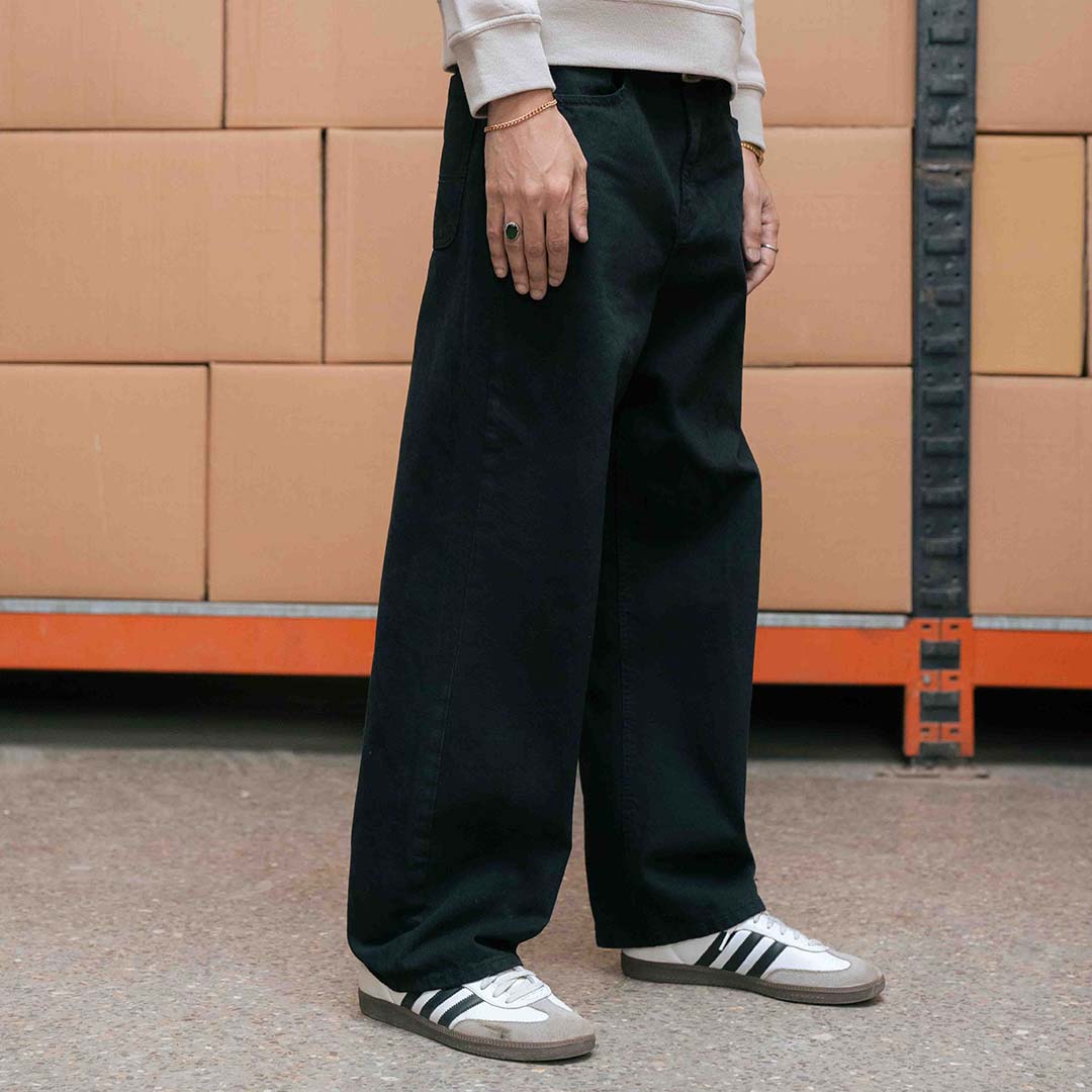 Not Basic Black Baggy Jeans