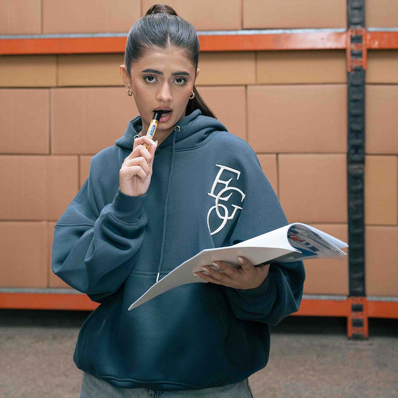 Women's Dark Teal Ego Hoodie