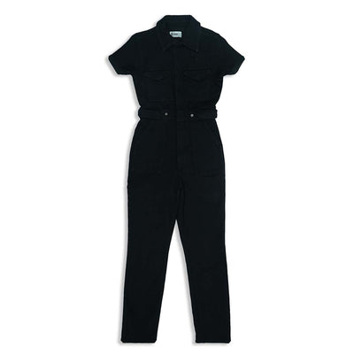 Black Denim Jumpsuit