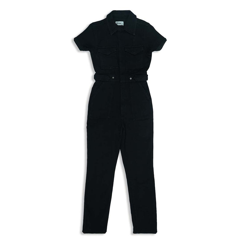 Black Denim Jumpsuit