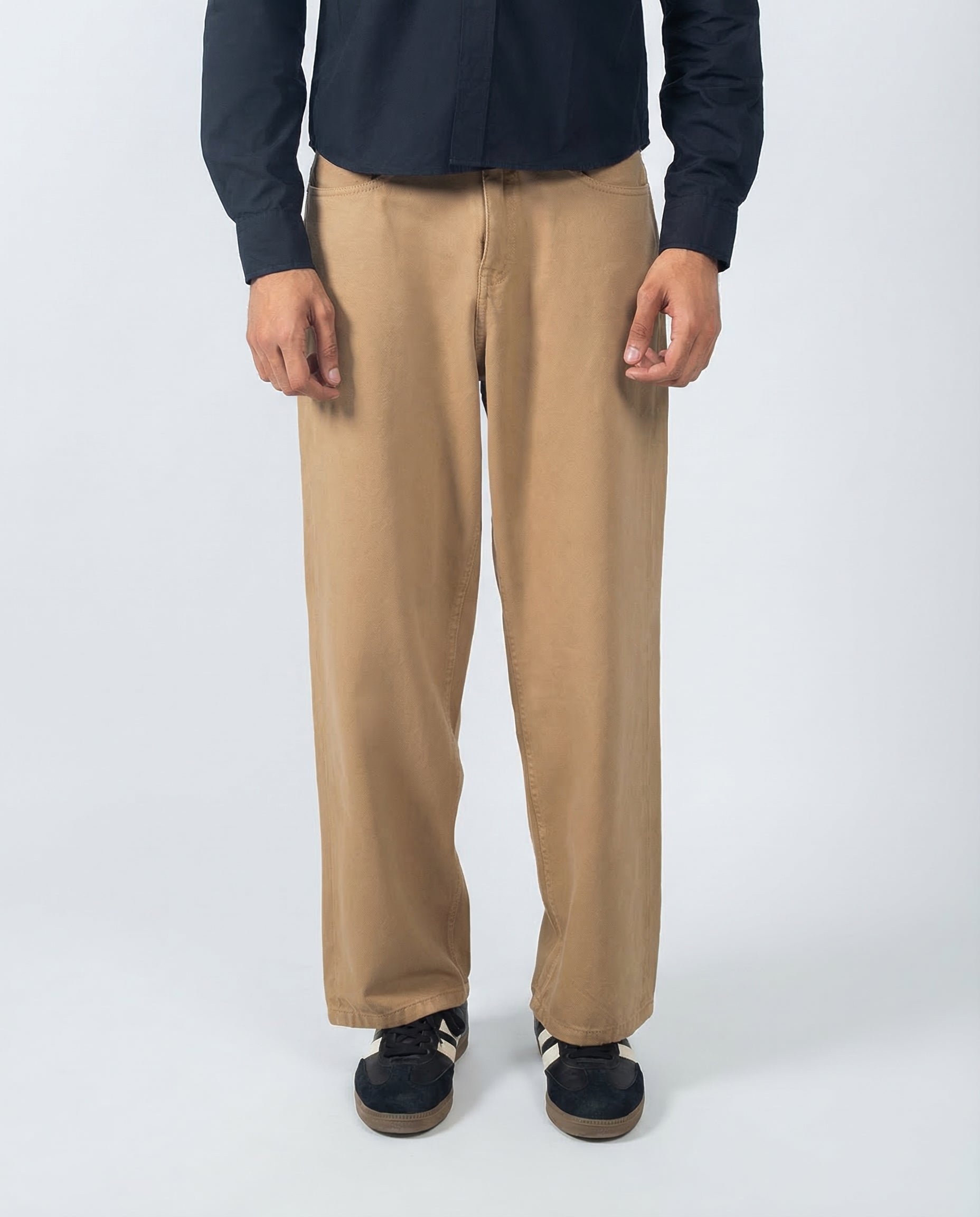 Dan Fit – Camel Baggy Jeans