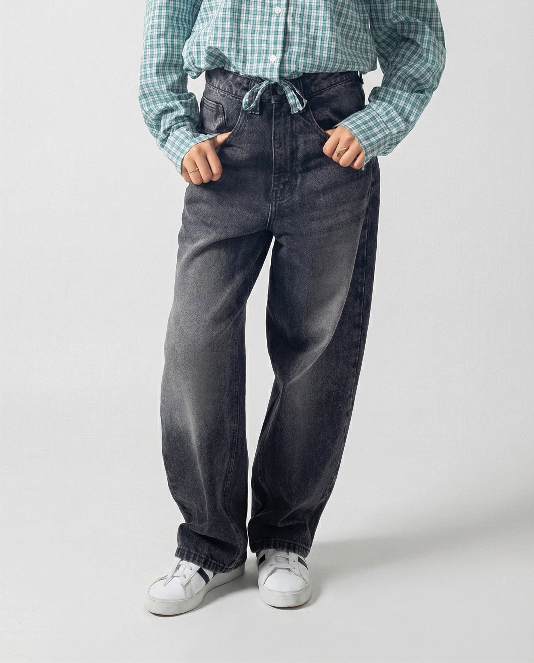 Dan Fit – Black Baggy Jeans