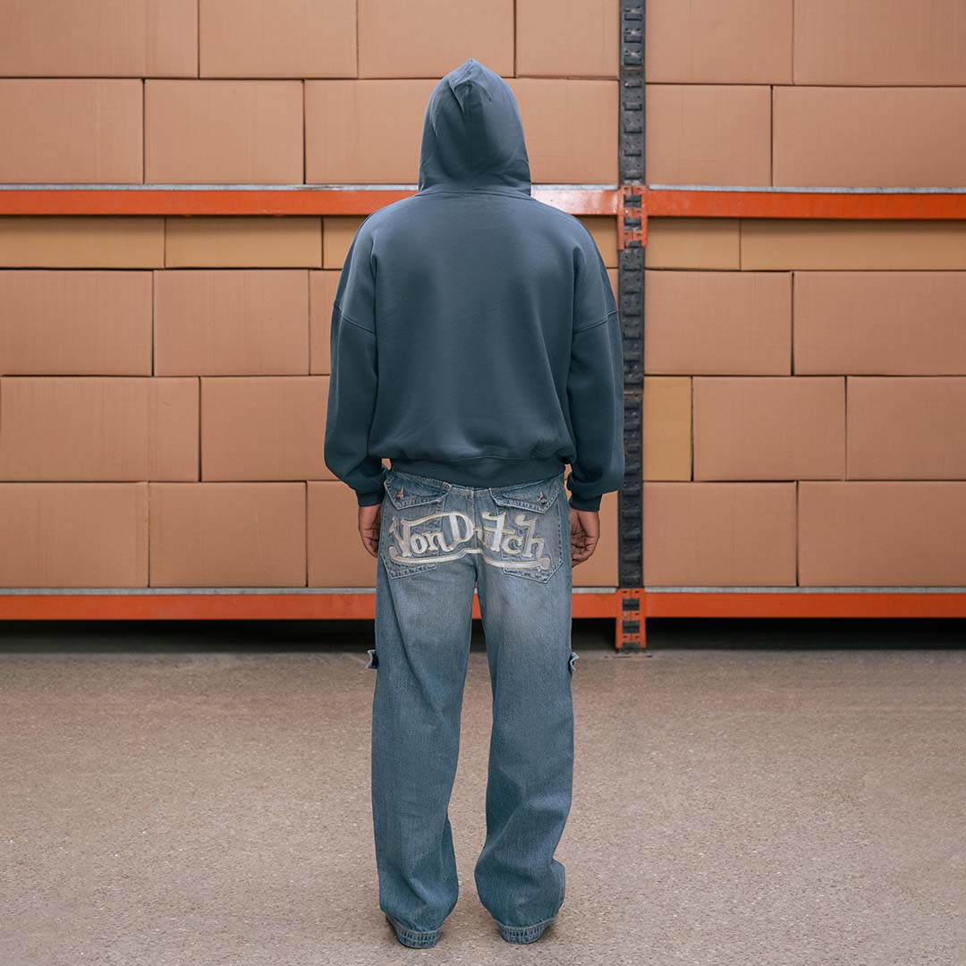 Embroidered Baggy Jeans