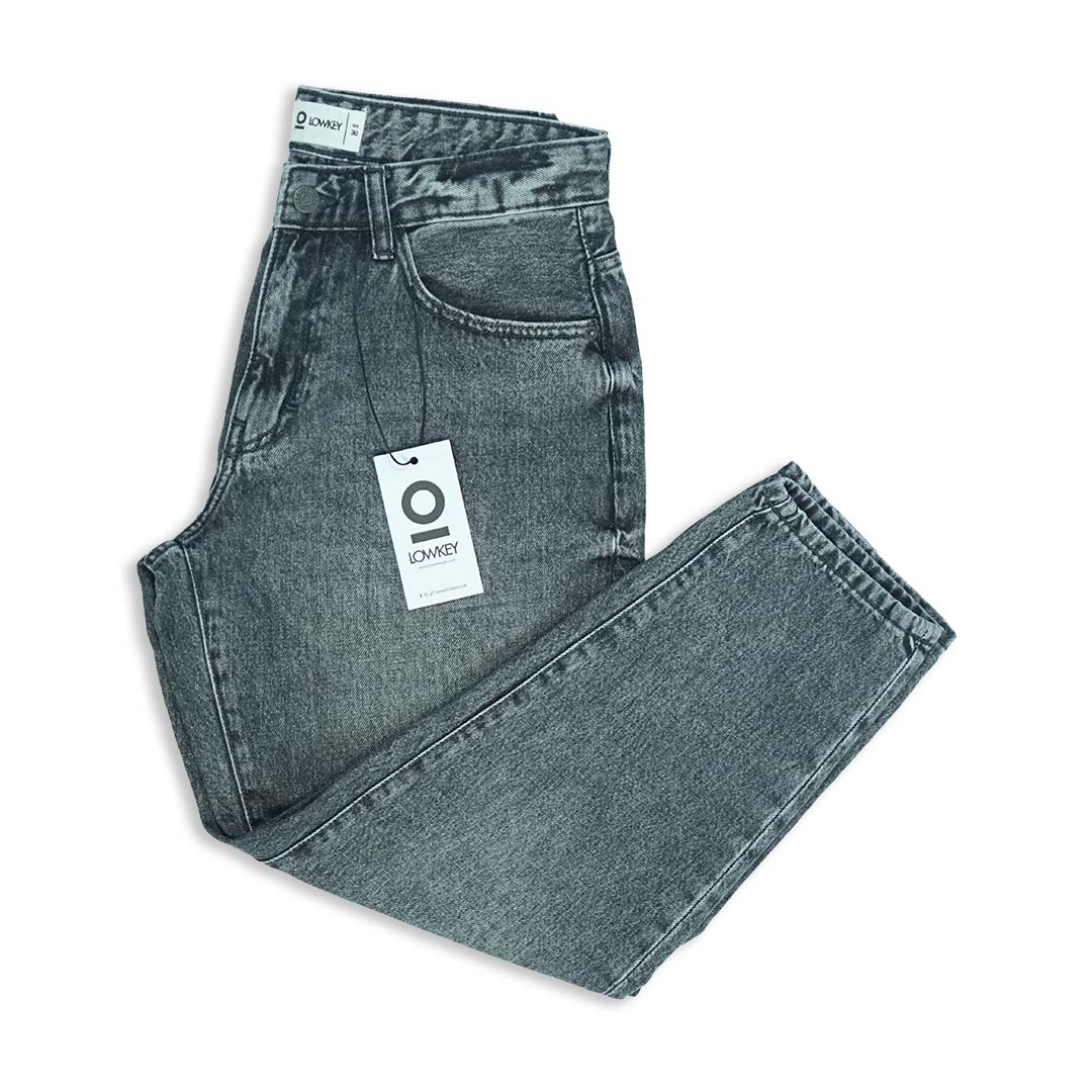 Grey Relax Carrot Jeans